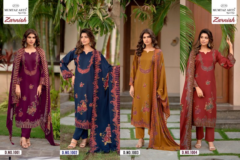 Zarnish By Mumtaz Arts Viscose Designer Salwar Suits 